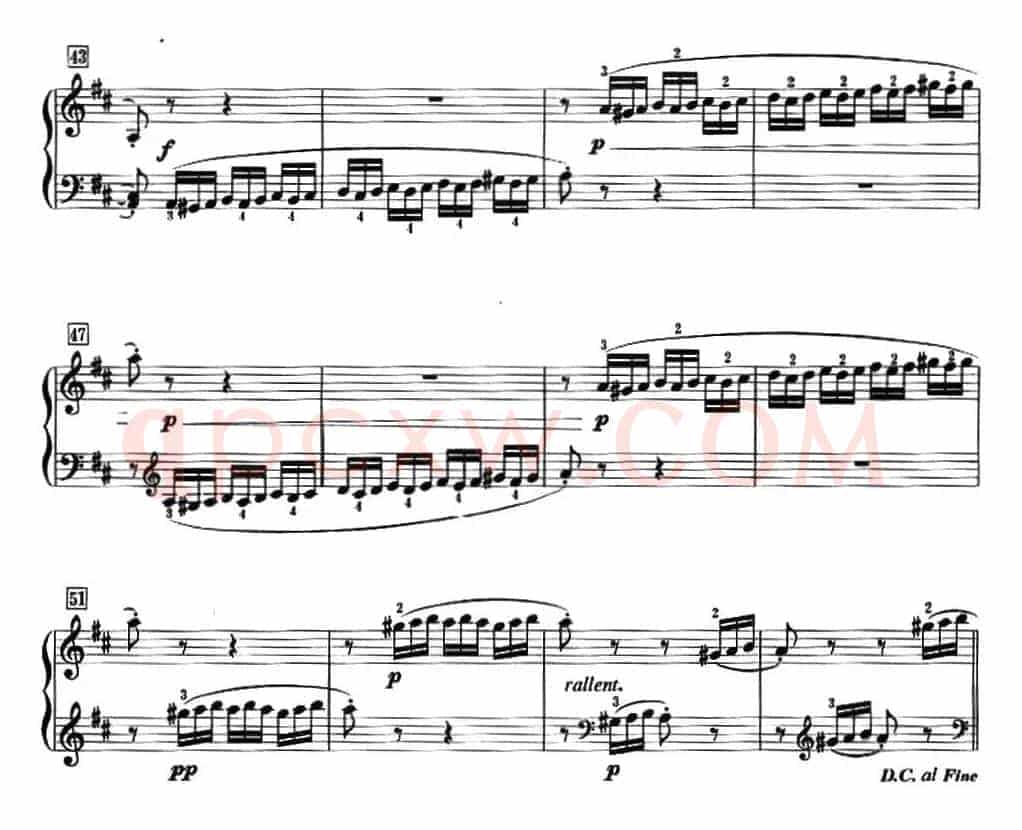 50首莱蒙钢琴练习曲 作品37（NO.48）
