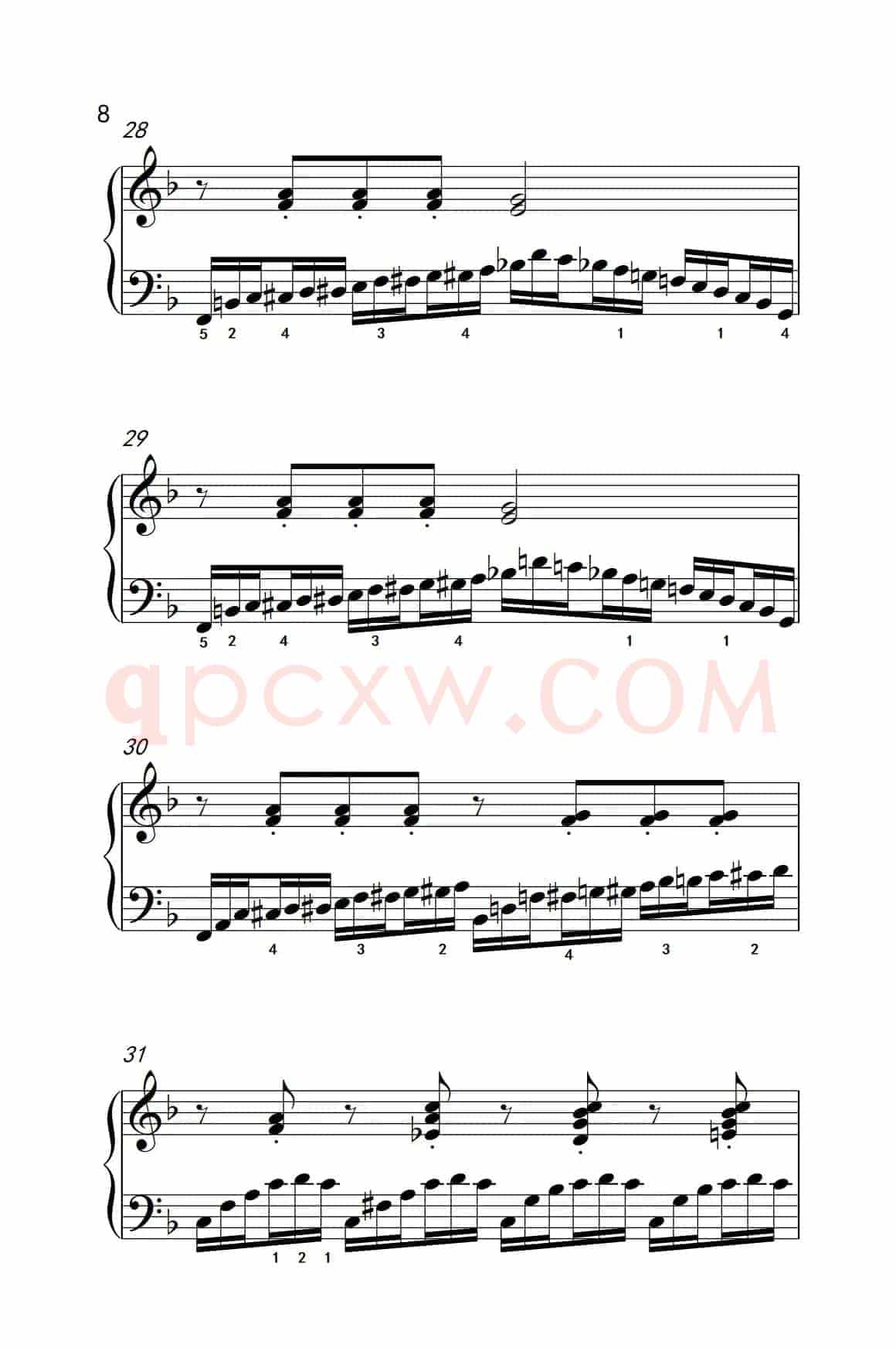 第八级3.练习曲 No.6 （中央音乐学院 钢琴（业余）考级教程 7-9级）