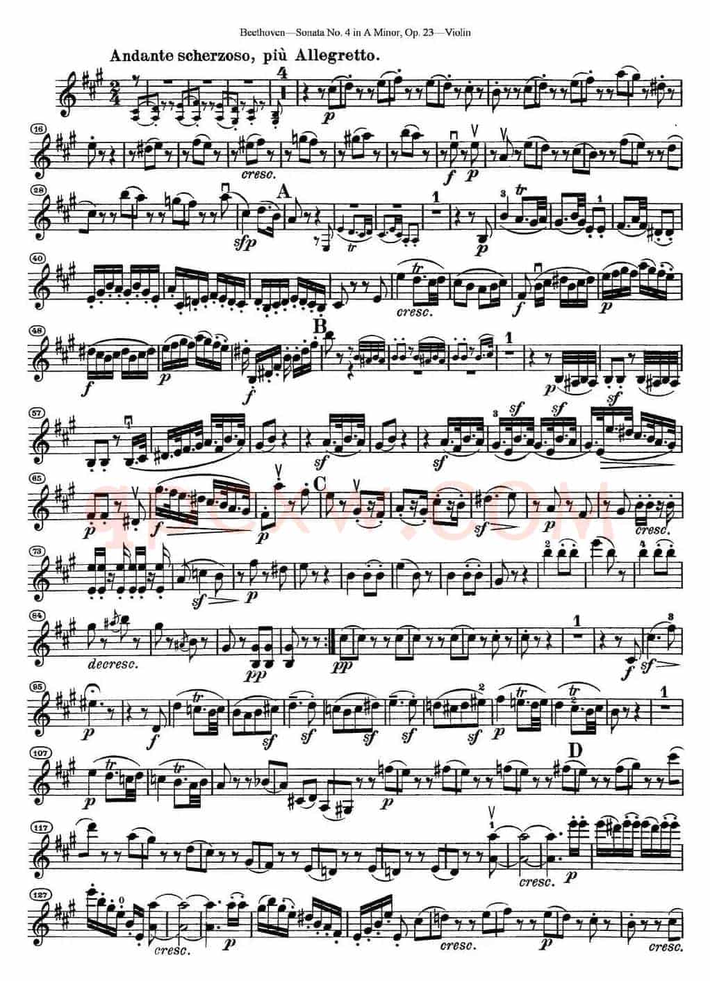 Violin Sonata No.4 in A Minor Op.23