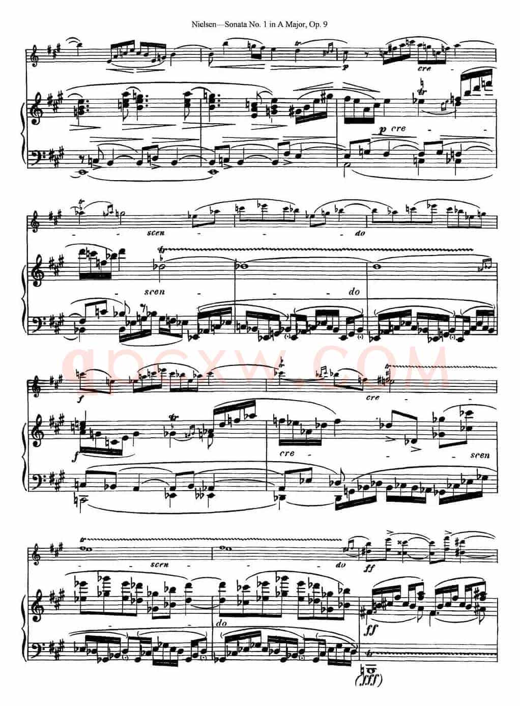 Violin Sonata No.1 in A Major Op.9（小提琴+钢琴伴奏）