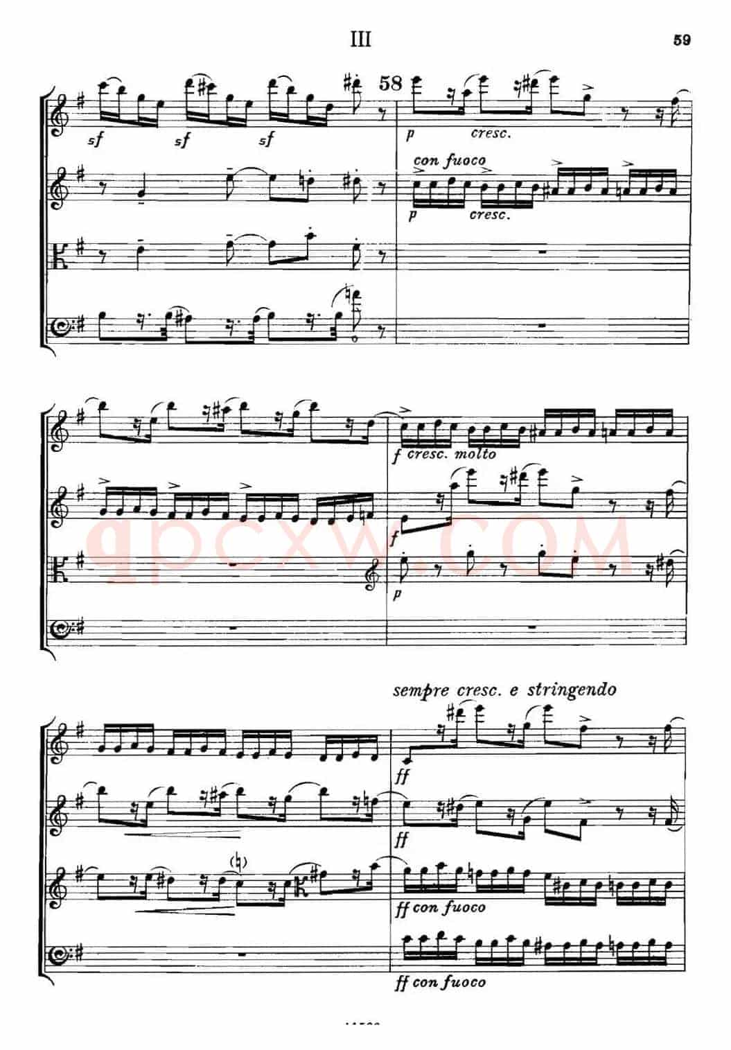 QUARTET Op.83(第三部分)(弦乐四重奏)