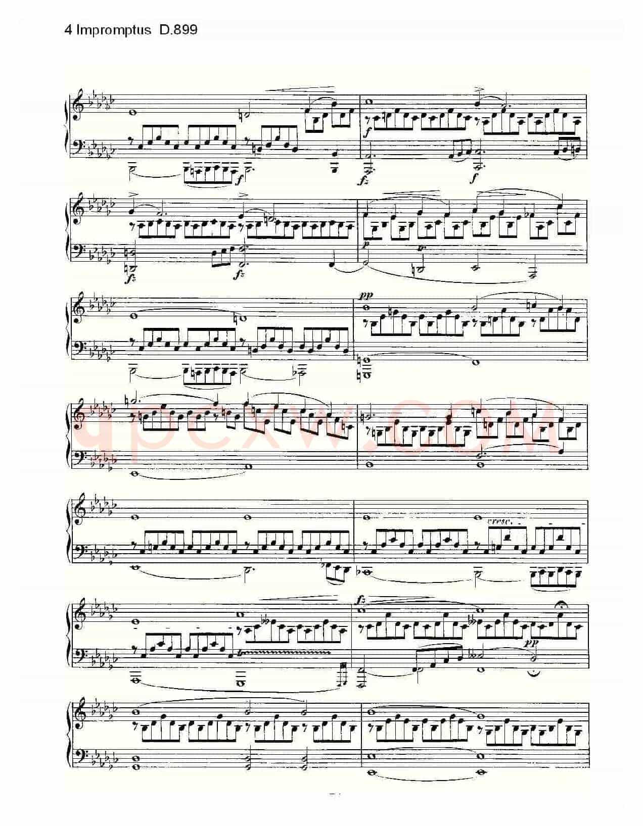 4 Impromptus D.899(4人即兴演奏 D.899)