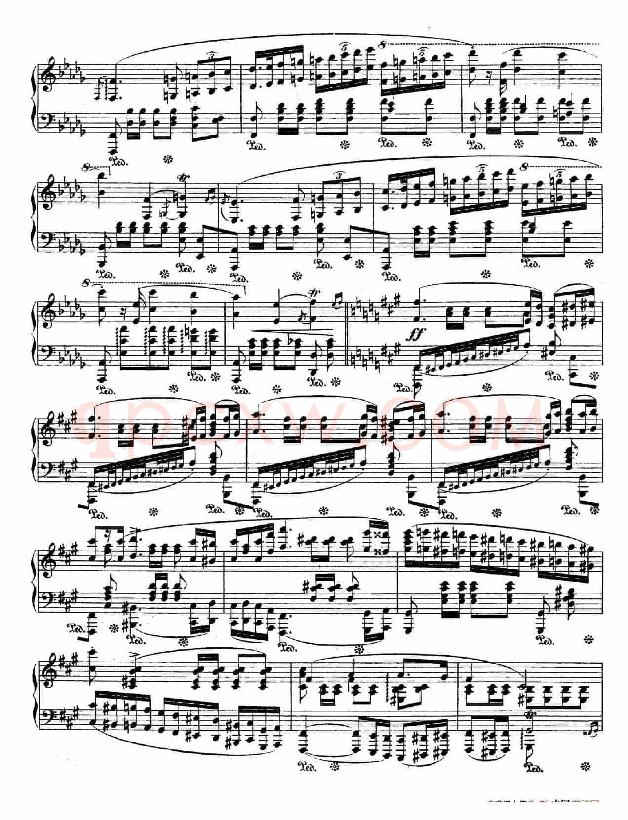 Polonaise in f-Sharp Minor Op.44(升f小调波兰舞曲)