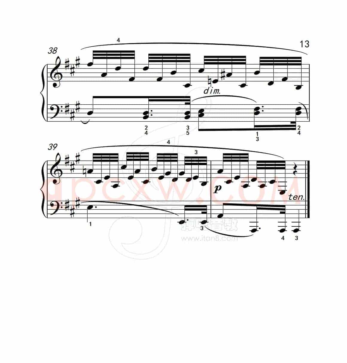 练习曲 37（克拉莫钢琴练习曲60首）