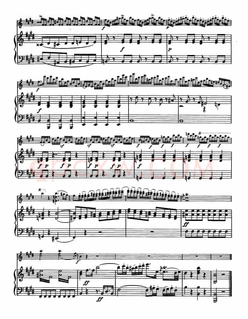 ALLEGRO MAESTOSO（庄严的快板）（小提琴+钢琴伴奏）