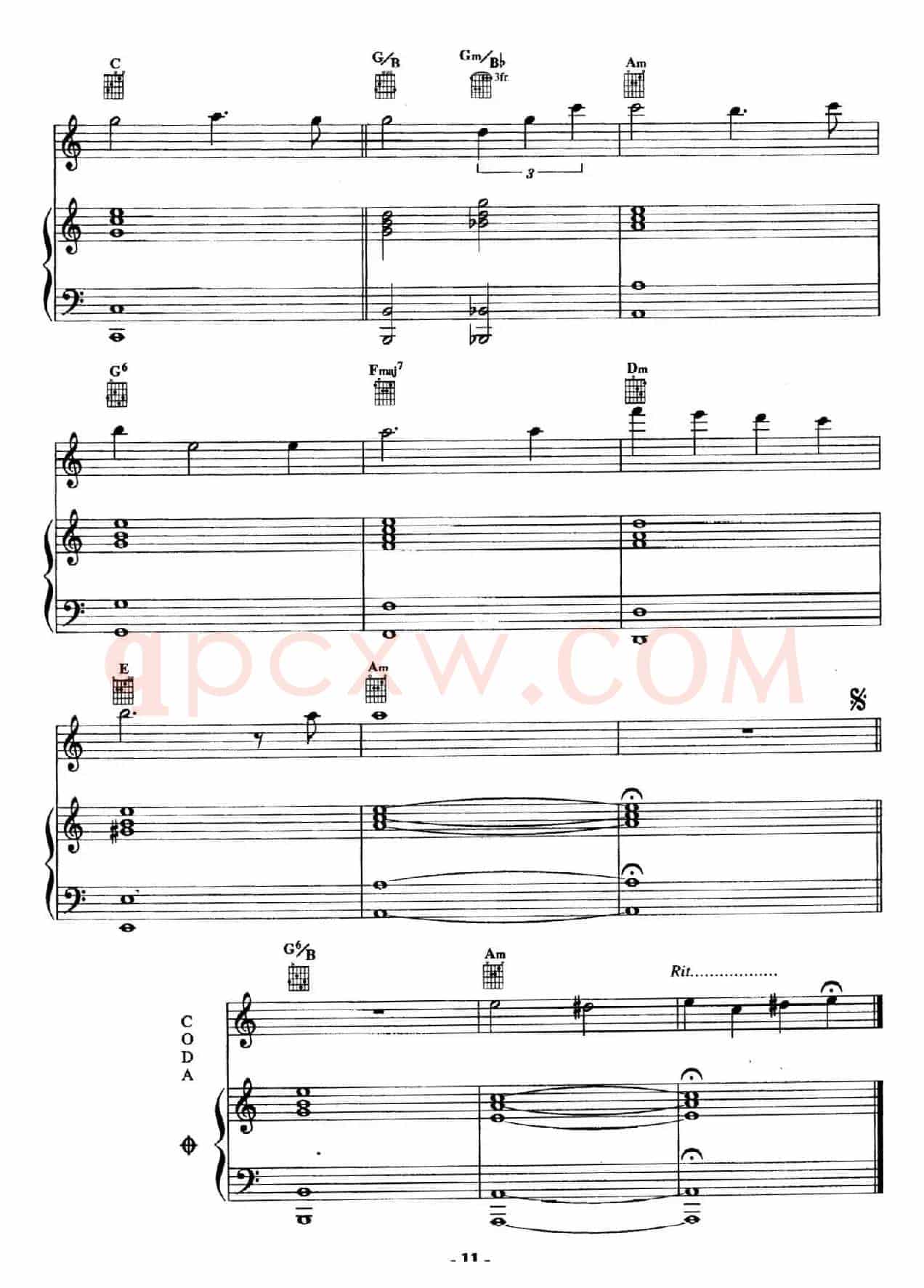 电影配乐大师莫瑞康最佳20首钢琴谱（Best of Ennio Morricone·2）