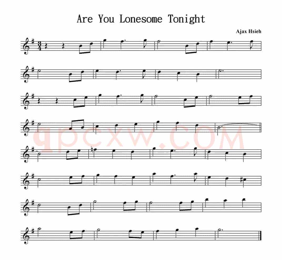 Are You Lonesome Tonight