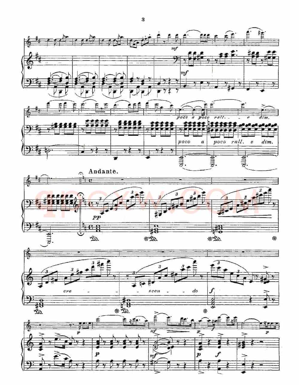 Opern-Transcriptionen.Op.45-3（长笛+钢琴伴奏）