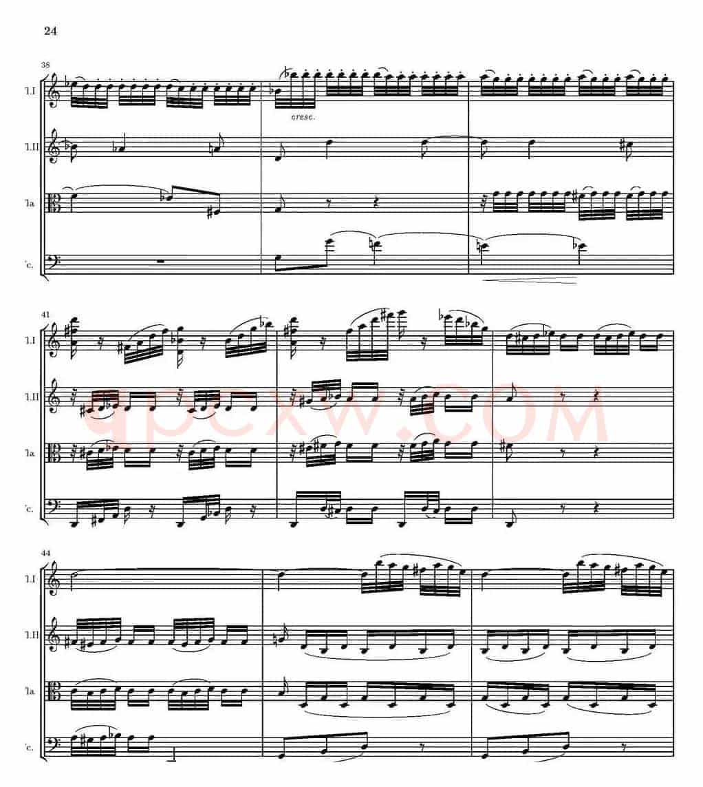 String Quartet nr.18 in E minor（E小调弦乐四重奏、P16-30）