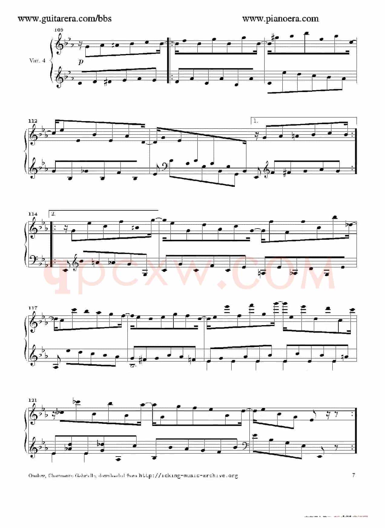 Variations in E-flat Major Op.12(降E大调变奏曲)