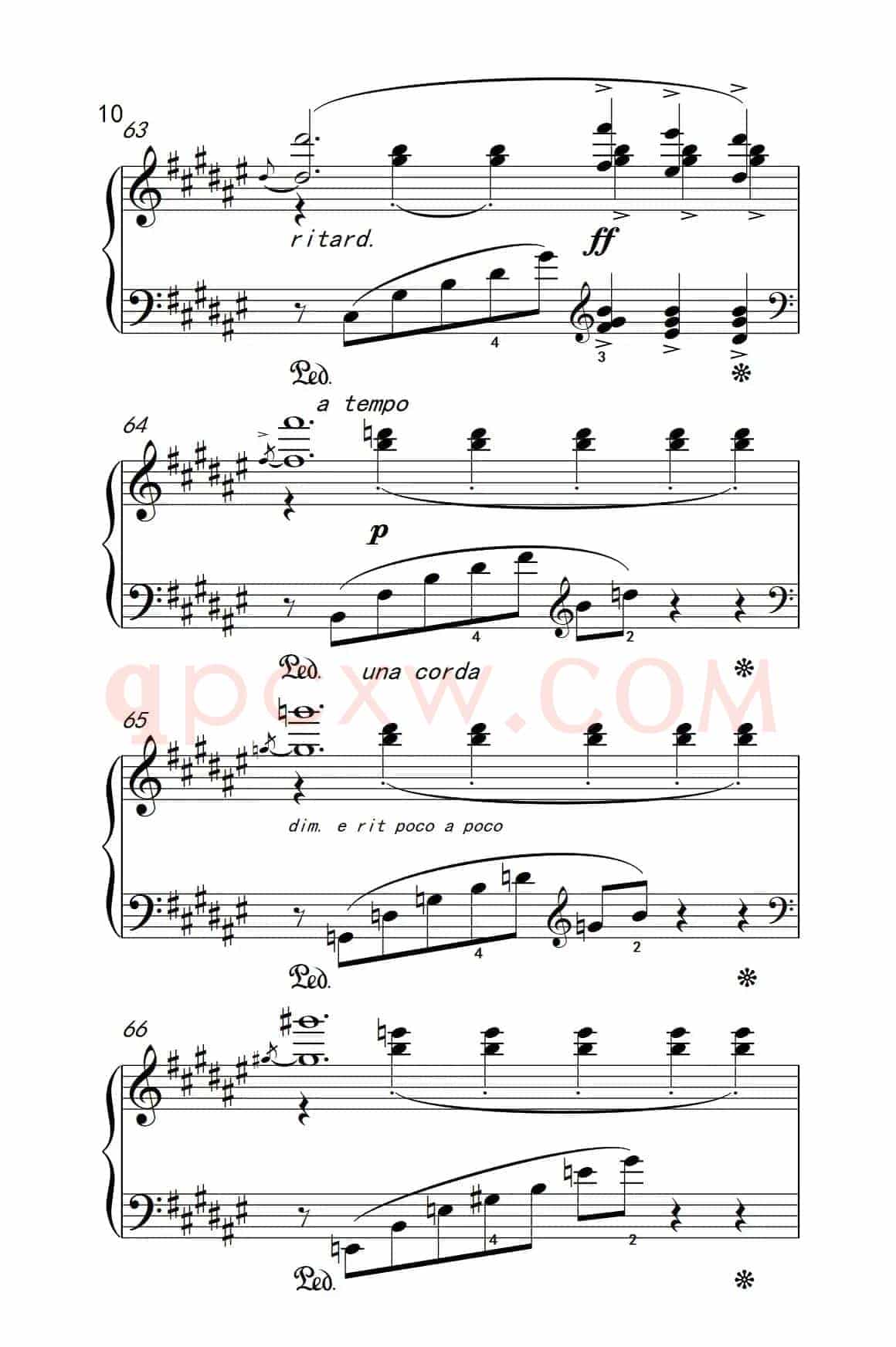 第八级2.春天 Op.43 No.6（中央音乐学院 钢琴（业余）考级教程 7-9级）