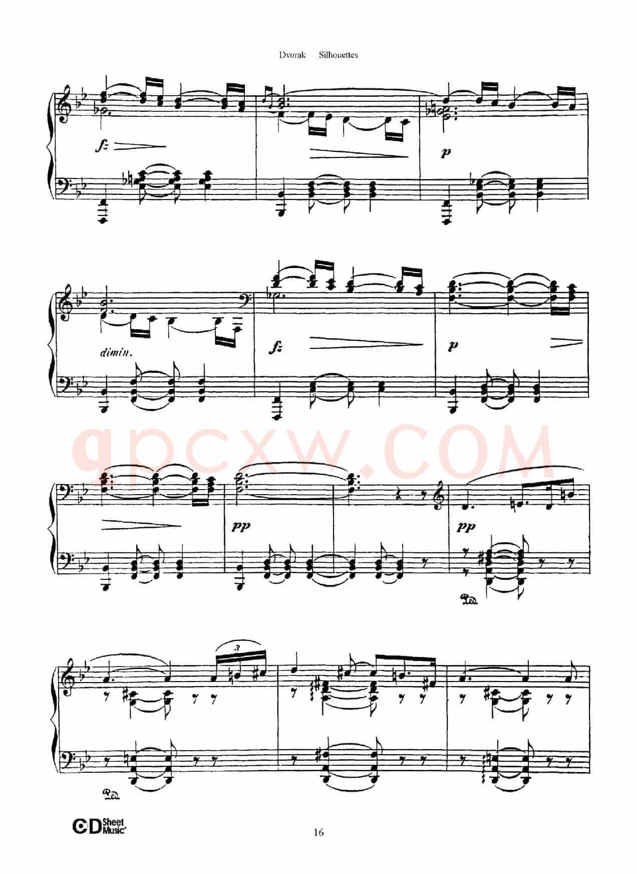 12 Silhouettes Op.8（12首剪影·6）
