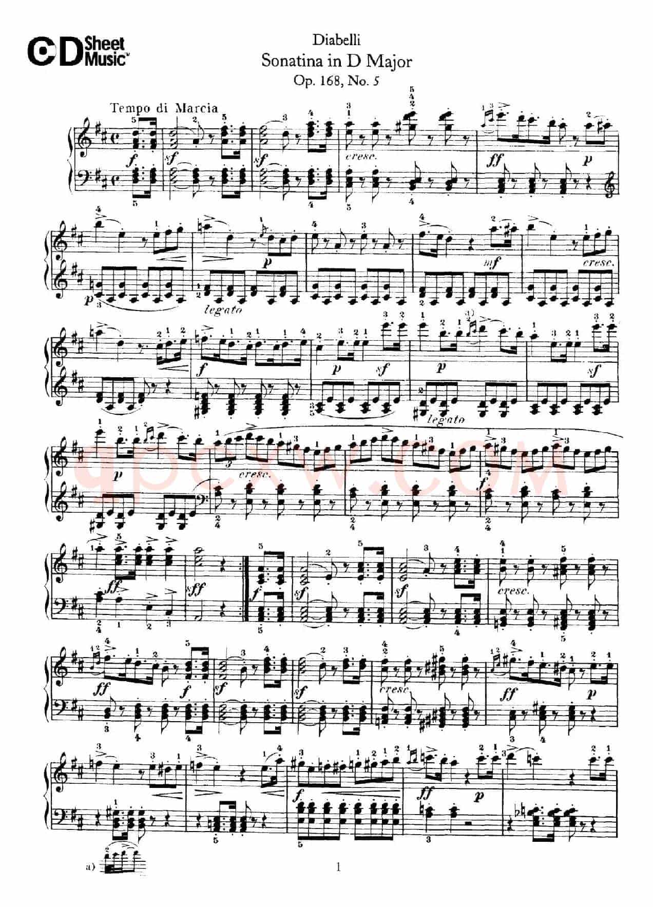 7 Piano Sonatinas Op.168(7首钢琴小奏鸣曲 No.5)