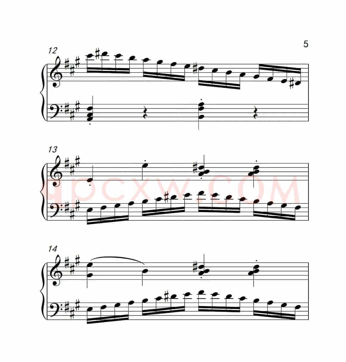 第四级A组 练习曲（中国音乐学院钢琴考级作品1~6级）