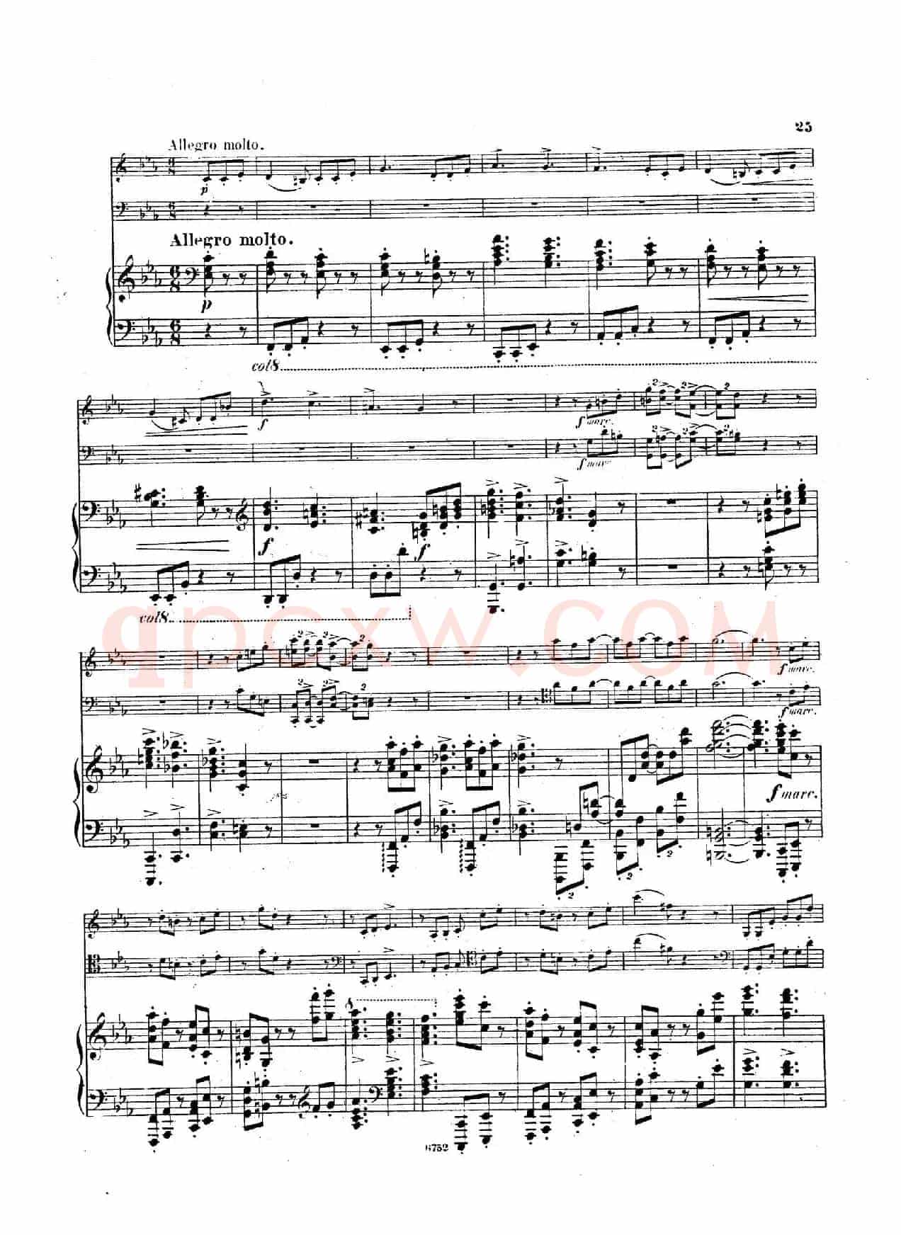 Piano Trio No.3 in c Minor Op.101(c小调第三钢琴三重奏)