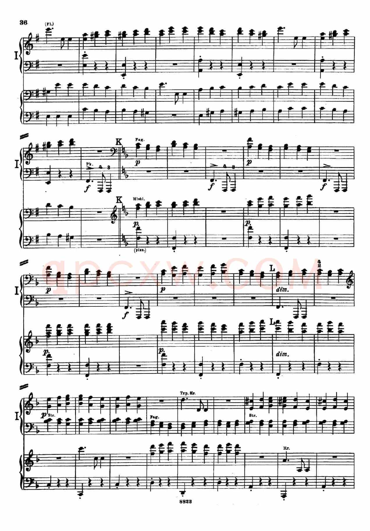 d小调第九交响曲 Op.125(双钢琴P33——42)