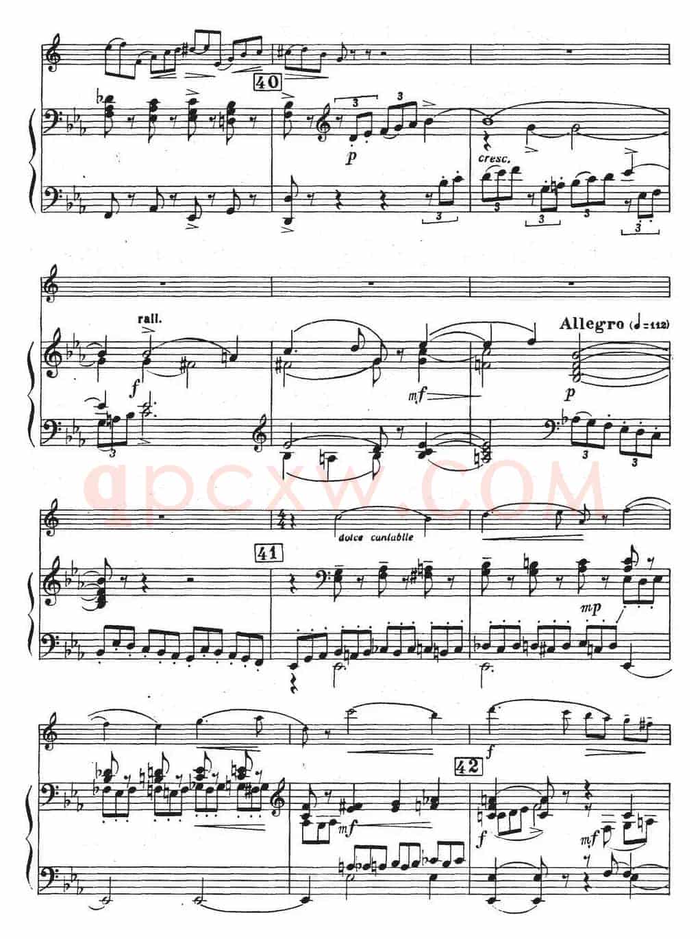 Glazunov Op.109（格拉组诺夫协奏曲Op.109）（萨克斯+钢琴伴奏）