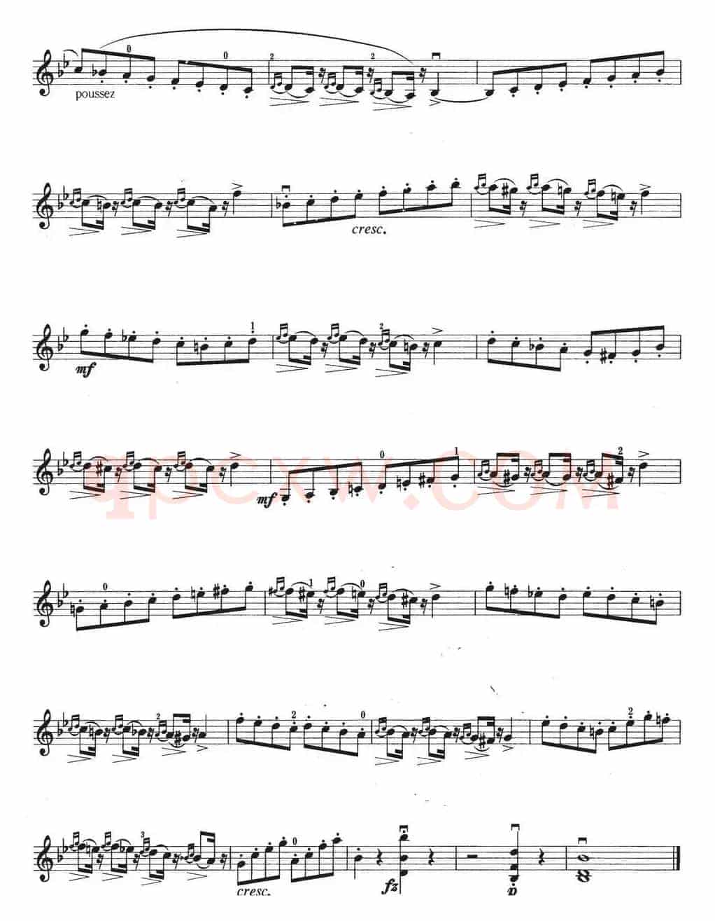 小提琴考级第四级：练习曲（6首）