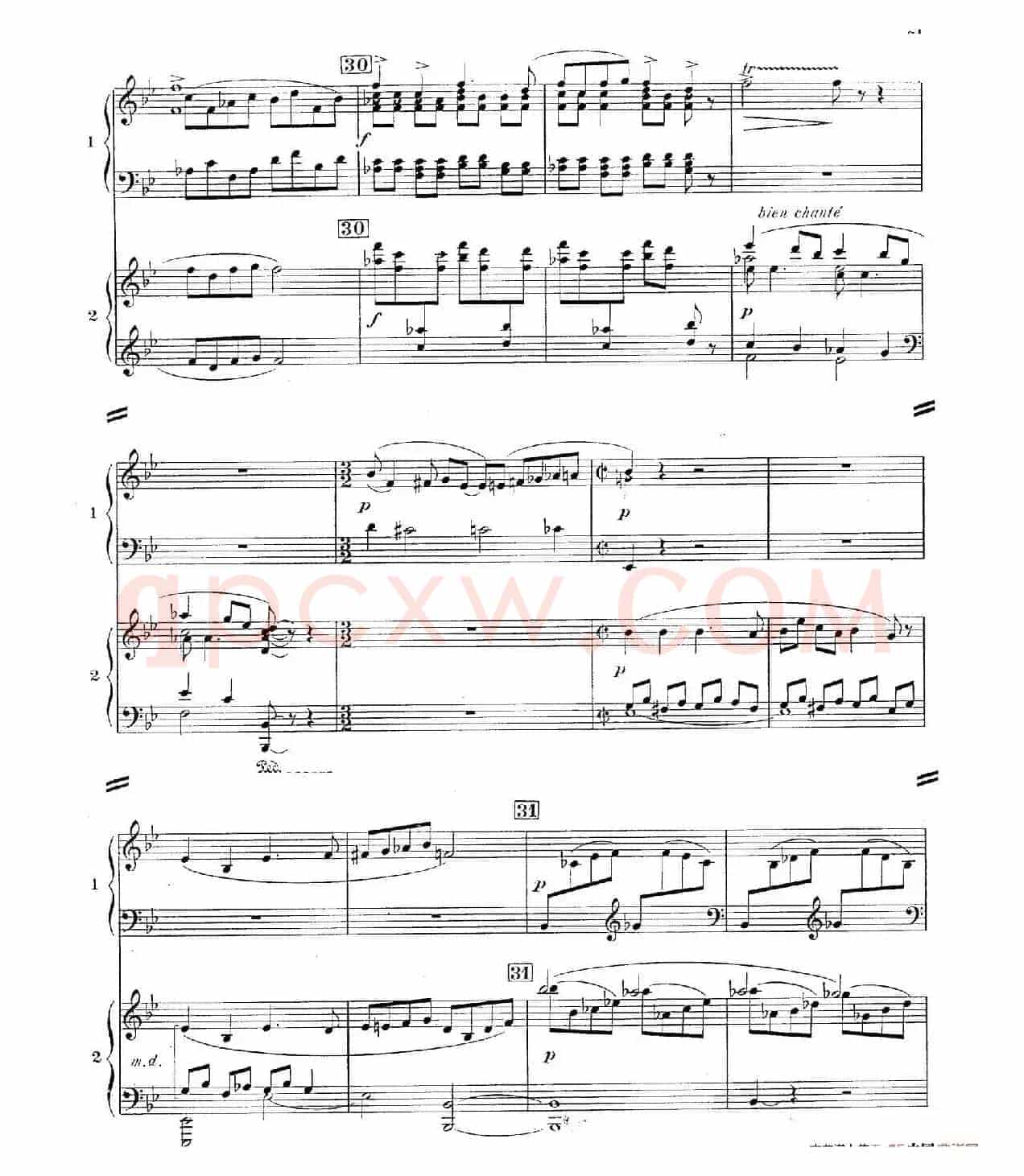 Concerto for 2 Pianos in d Minor(d小调双钢琴协奏曲· 第二乐章)