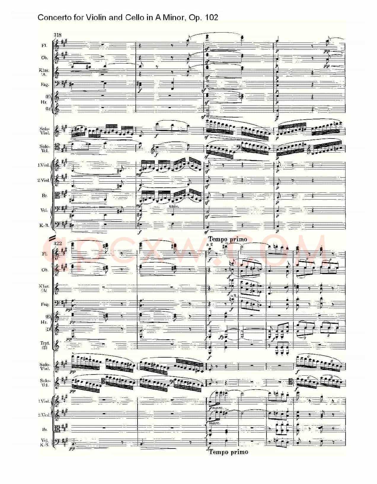 A小调小提琴与大提琴协奏曲, Op.102第三乐章