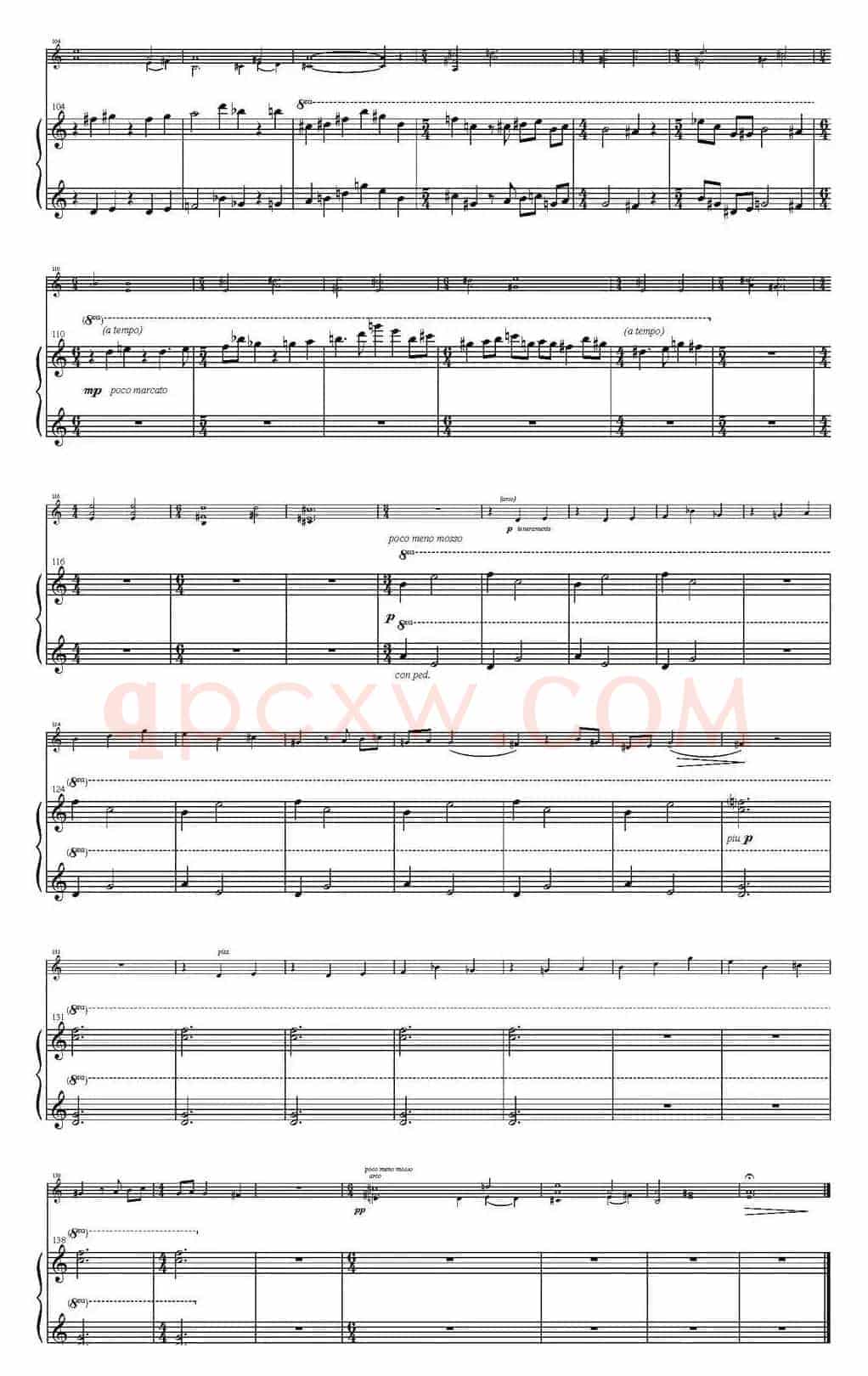 Sonata Poema aenigmaticum（小提琴+钢琴伴奏、3rd movement）