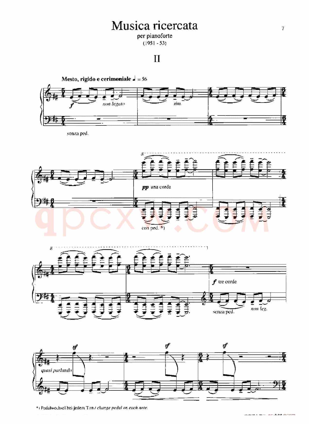 Musica Ricercata(音乐习作·2)