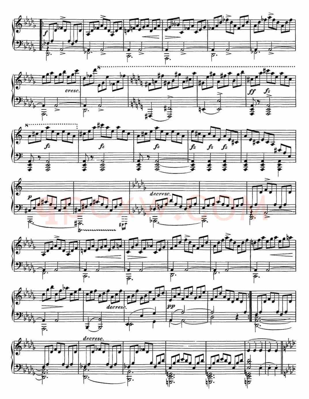 舒伯特降A大调即兴曲D.935，Op.142（NO.2）