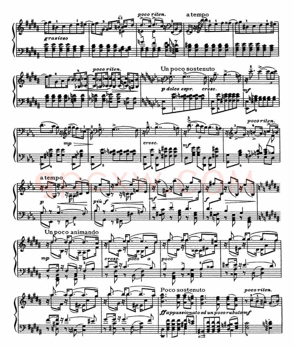 柴可夫斯基18首钢琴小品Op.72(8.Dialogue)