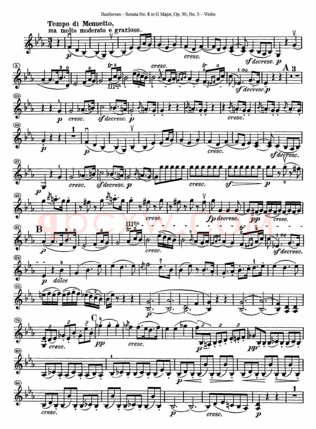 Violin Sonata No.8 in G Major Op.30 No.3