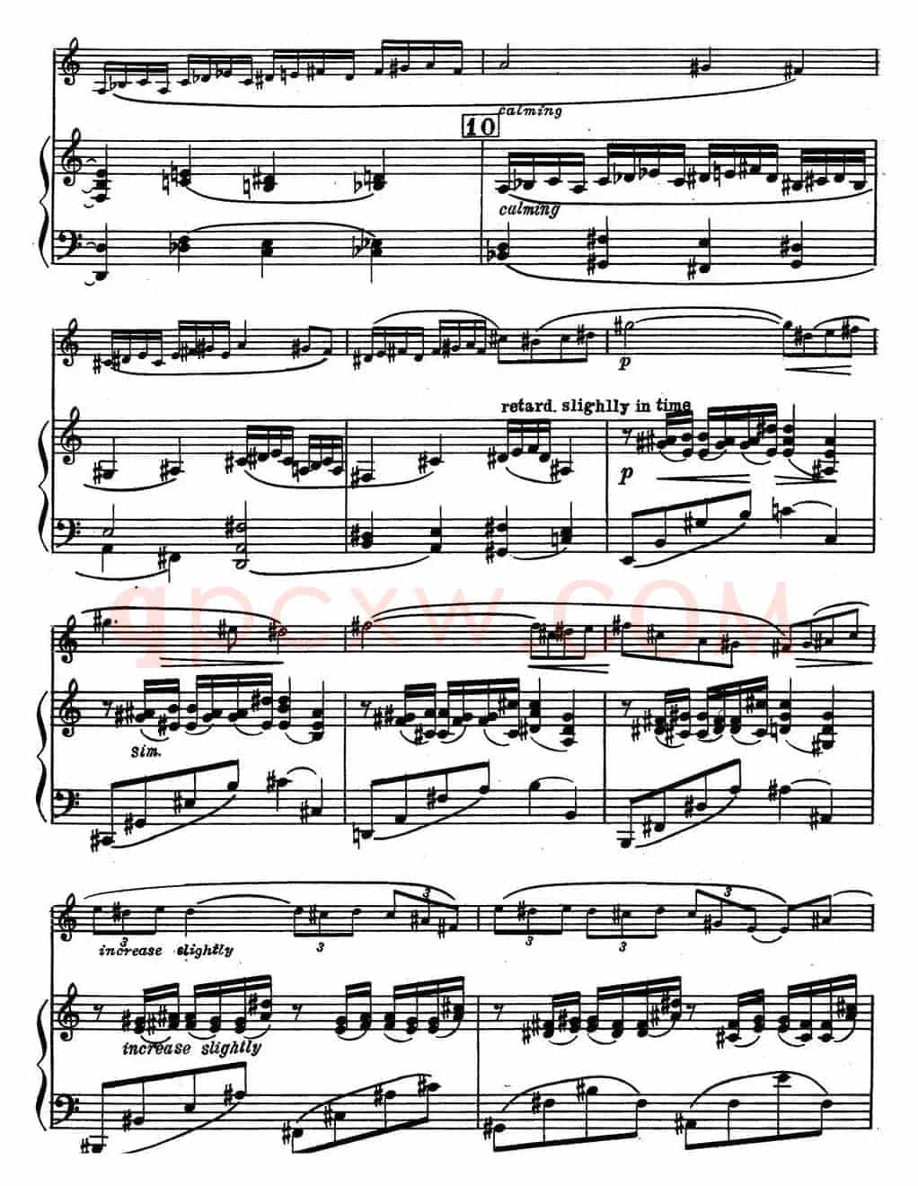 克莱斯顿《中音萨克斯管奏鸣曲》第一乐章（中萨+钢琴伴奏）
