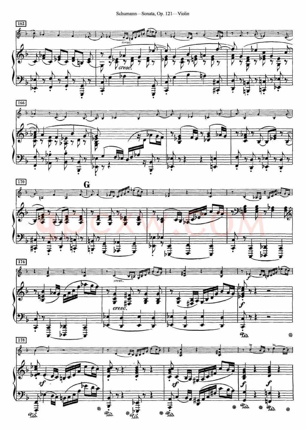 Violin Sonata Op.121（小提琴+钢琴伴奏）