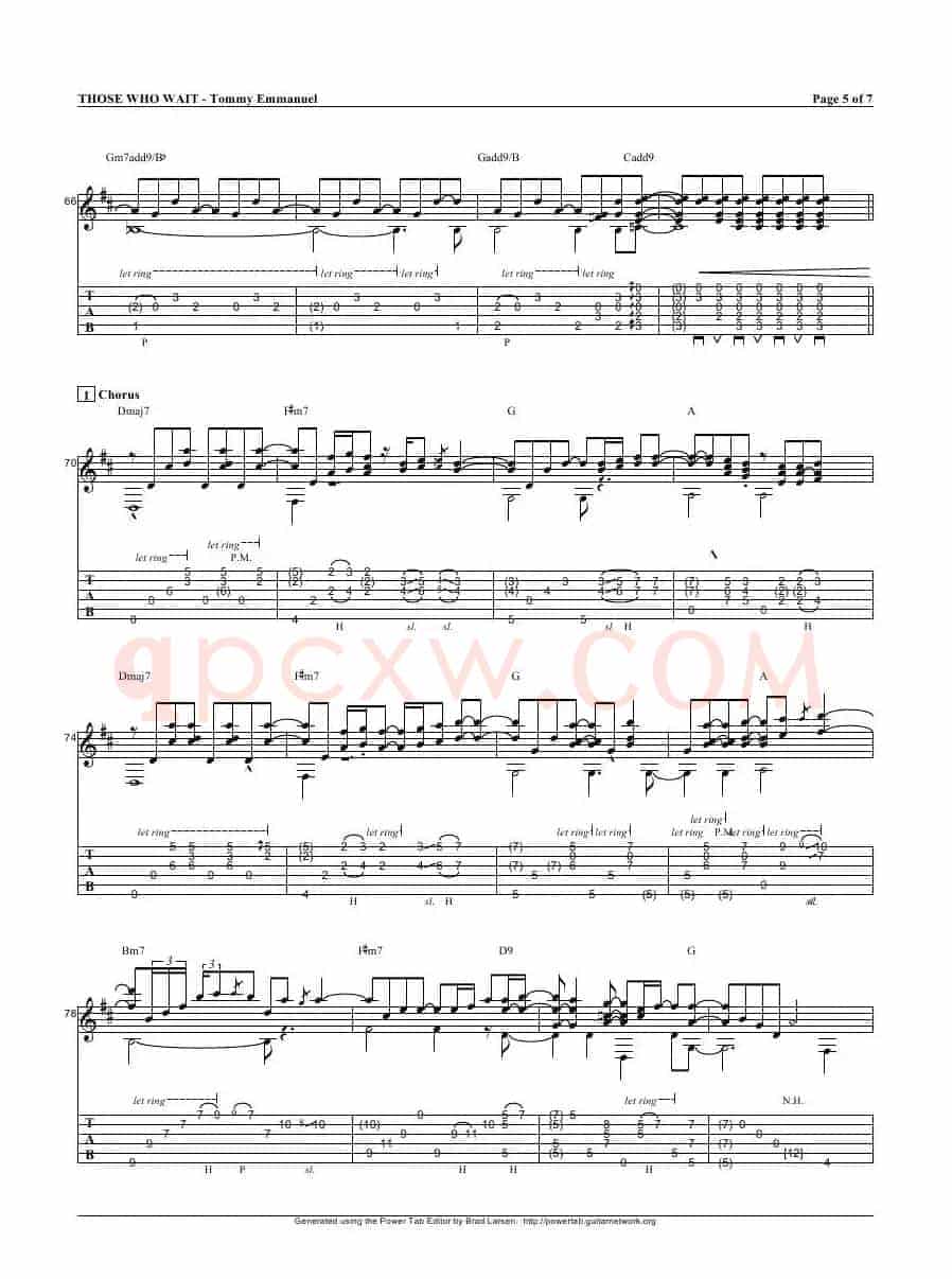 tommy emmanuel：those who wait（指弹吉它）
