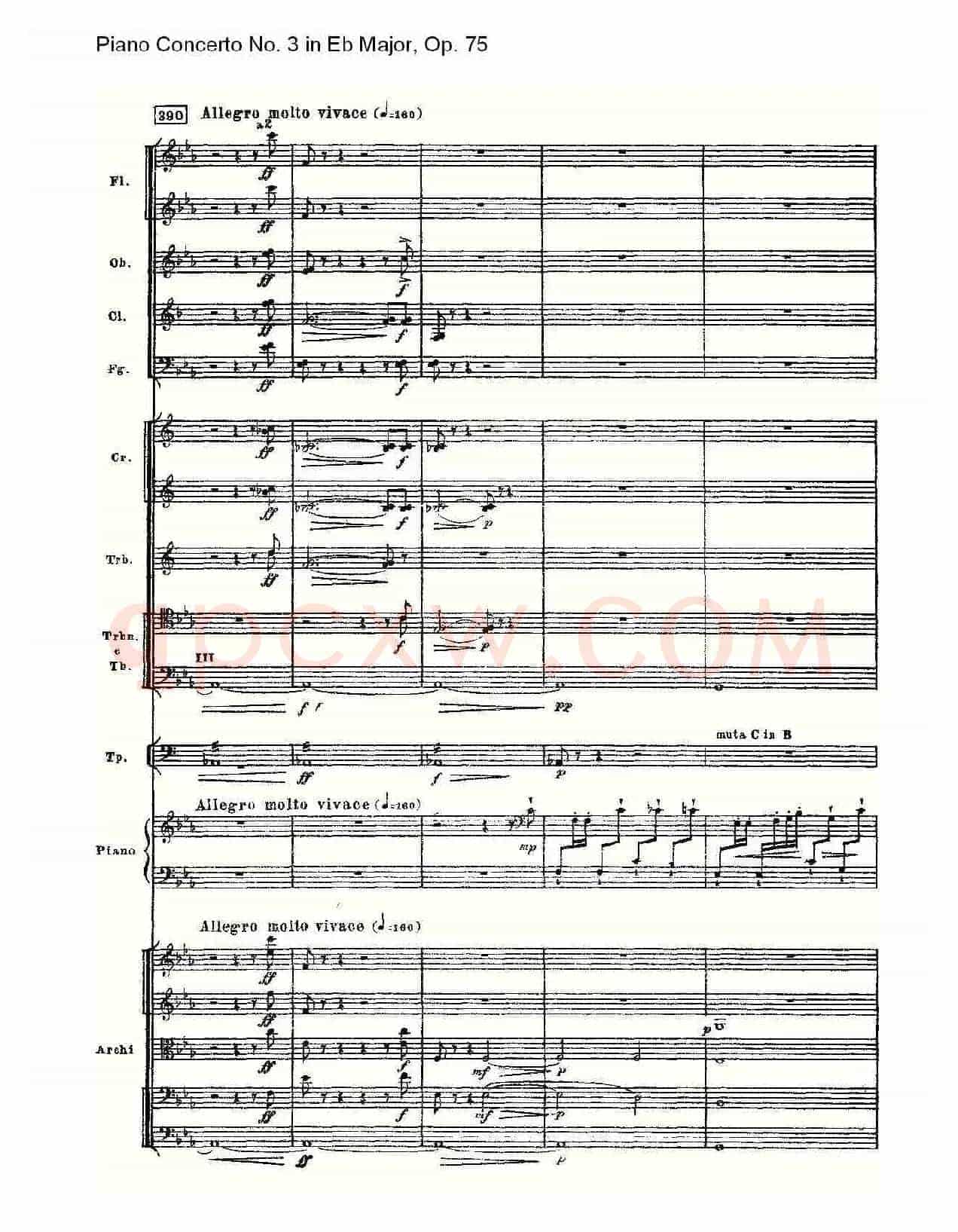 Piano Concerto No.3 in Eb Major, Op.75(Eb大调第三钢琴协奏)