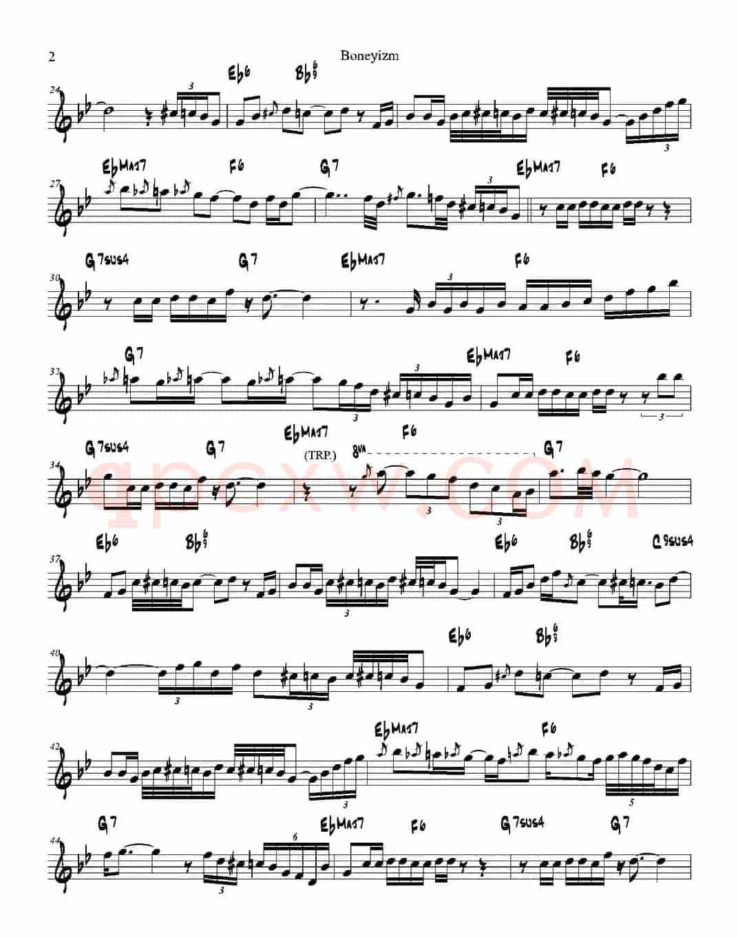 Boneyizm（次中音萨克斯）