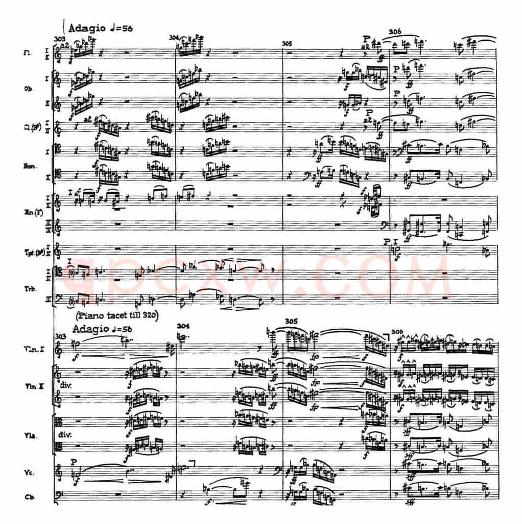 Piano Concerto Op.42（钢琴协奏曲总谱P35-66）