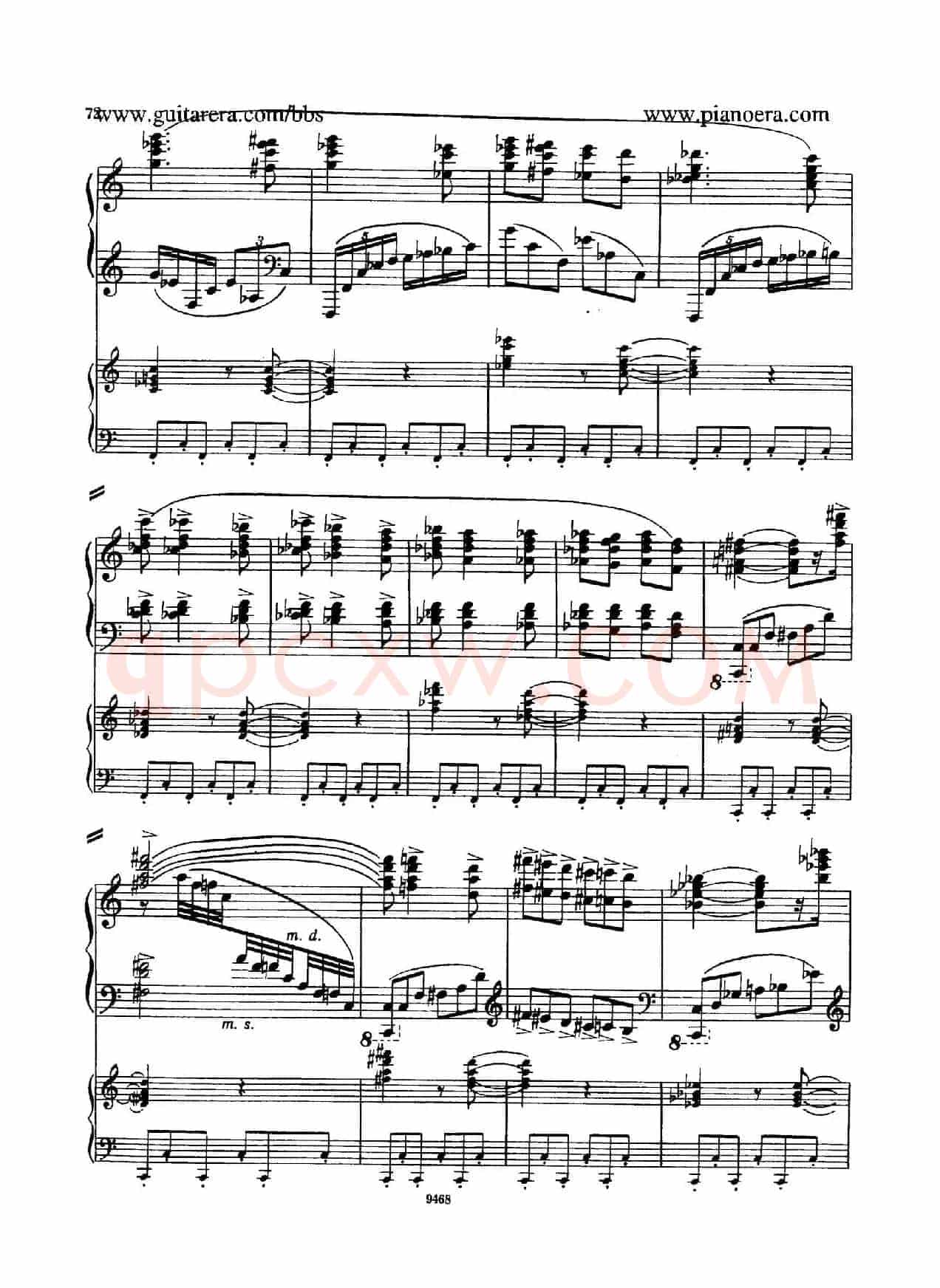 Piano Concerto in D-flat Major Op.37(降D大调钢琴协奏曲·Ⅲ·双钢琴)