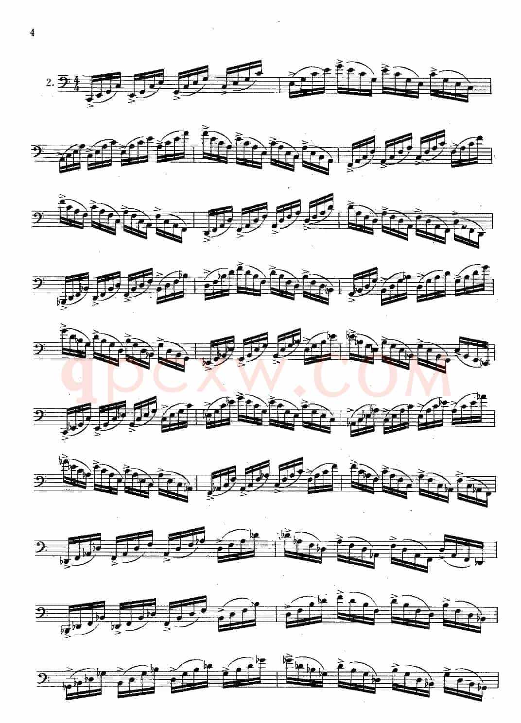大管高级练习曲 第一部分 每日练习（1—10）