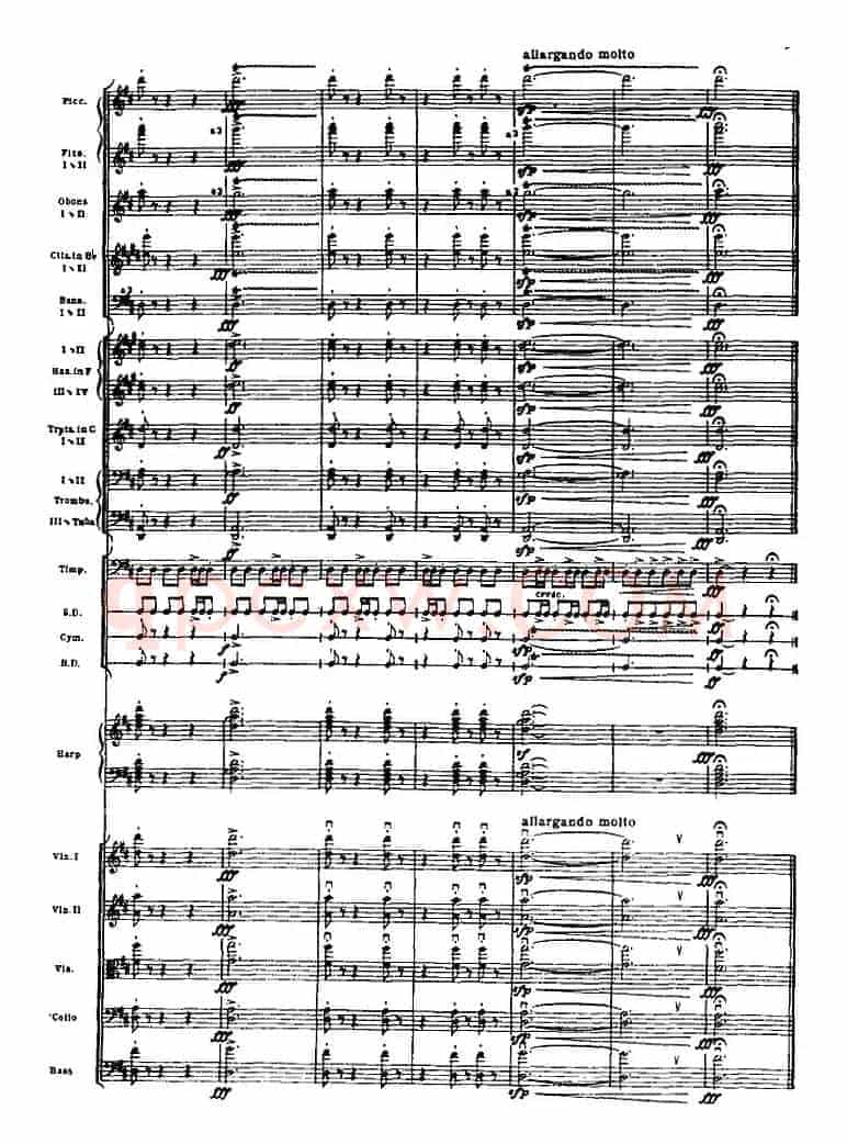 浦塞尔主题变奏与赋格曲（P31-P65）（管弦乐队总谱）