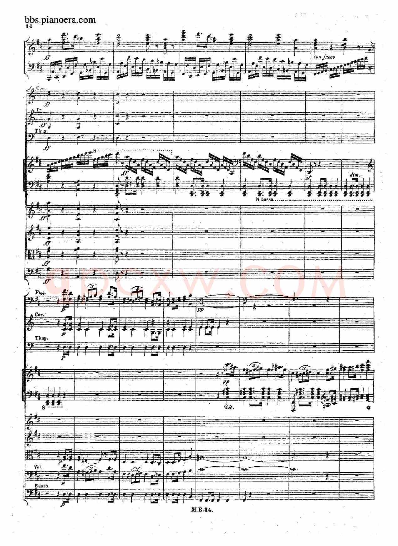 Capriccio Brillante in B Major Op.22(B大调华丽随想曲·钢琴+乐队总谱)