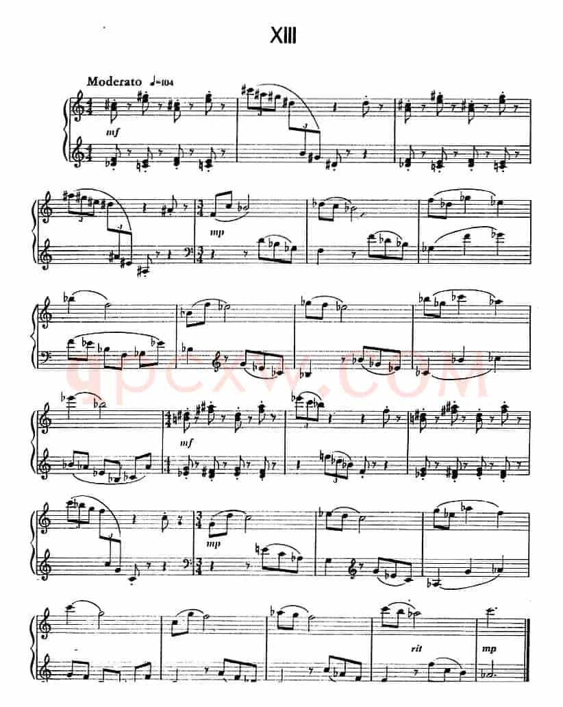 钢琴简易练习曲十六首（丁善德作品三十一号）