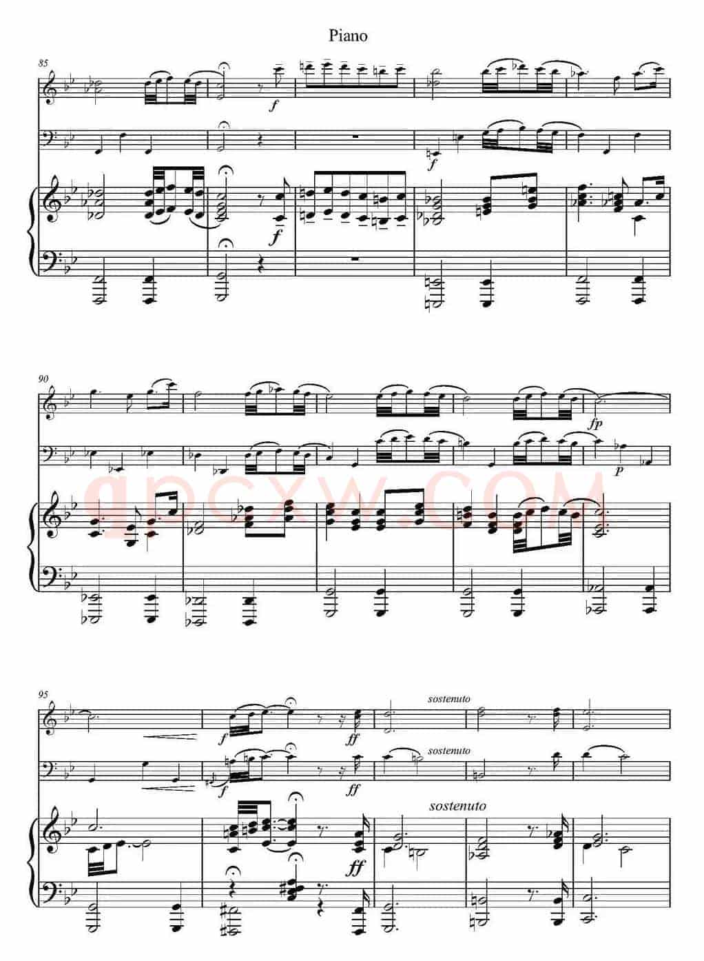 Adagio（小提琴+大提琴+钢琴伴奏、T.Albinoni作曲版）