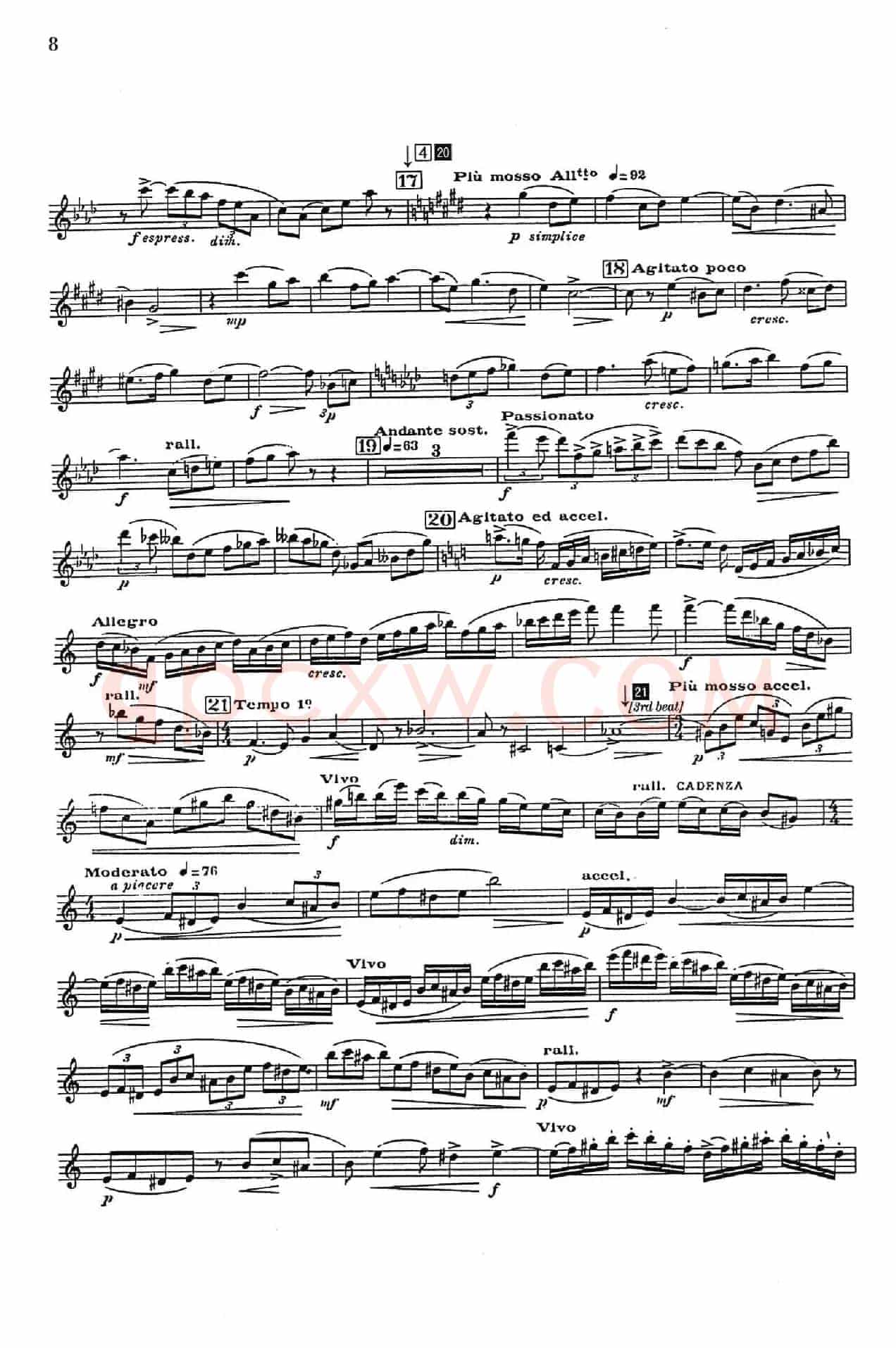 Glazunov Op.109（格拉组诺夫协奏曲Op.109）（中音萨克斯分谱）