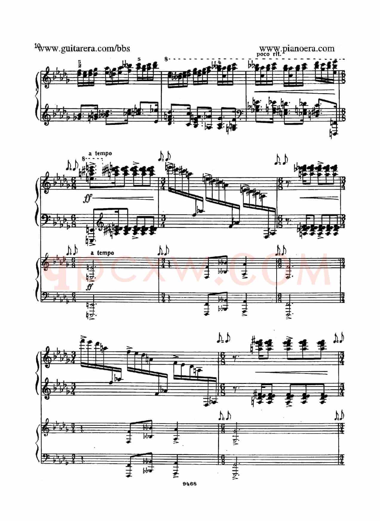 Piano Concerto in D-flat Major Op.37(降D大调钢琴协奏曲·Ⅰ·双钢琴)