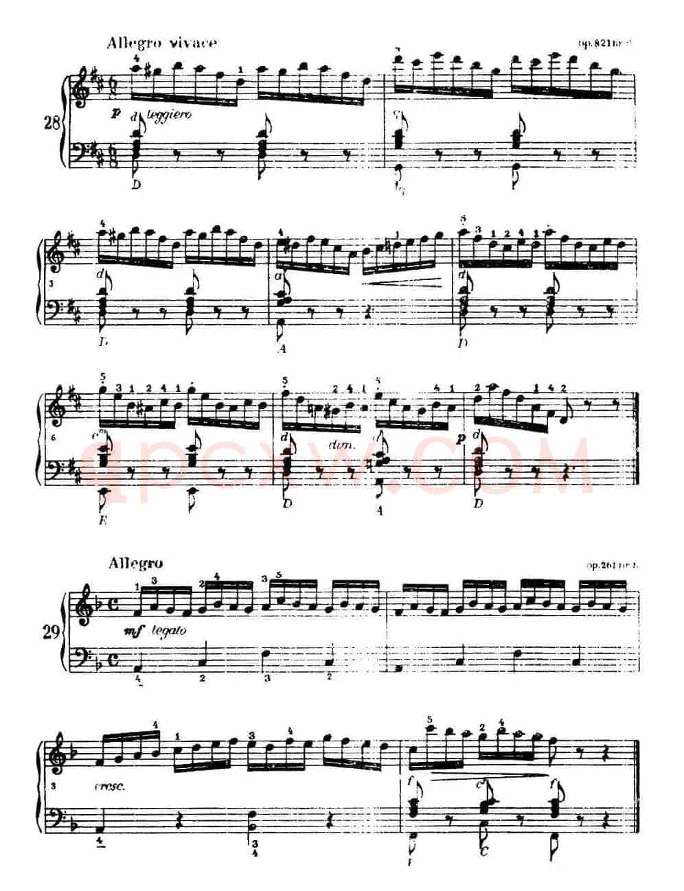 《车尔尼手风琴练习曲集》第Ⅰ册（第22—36首）