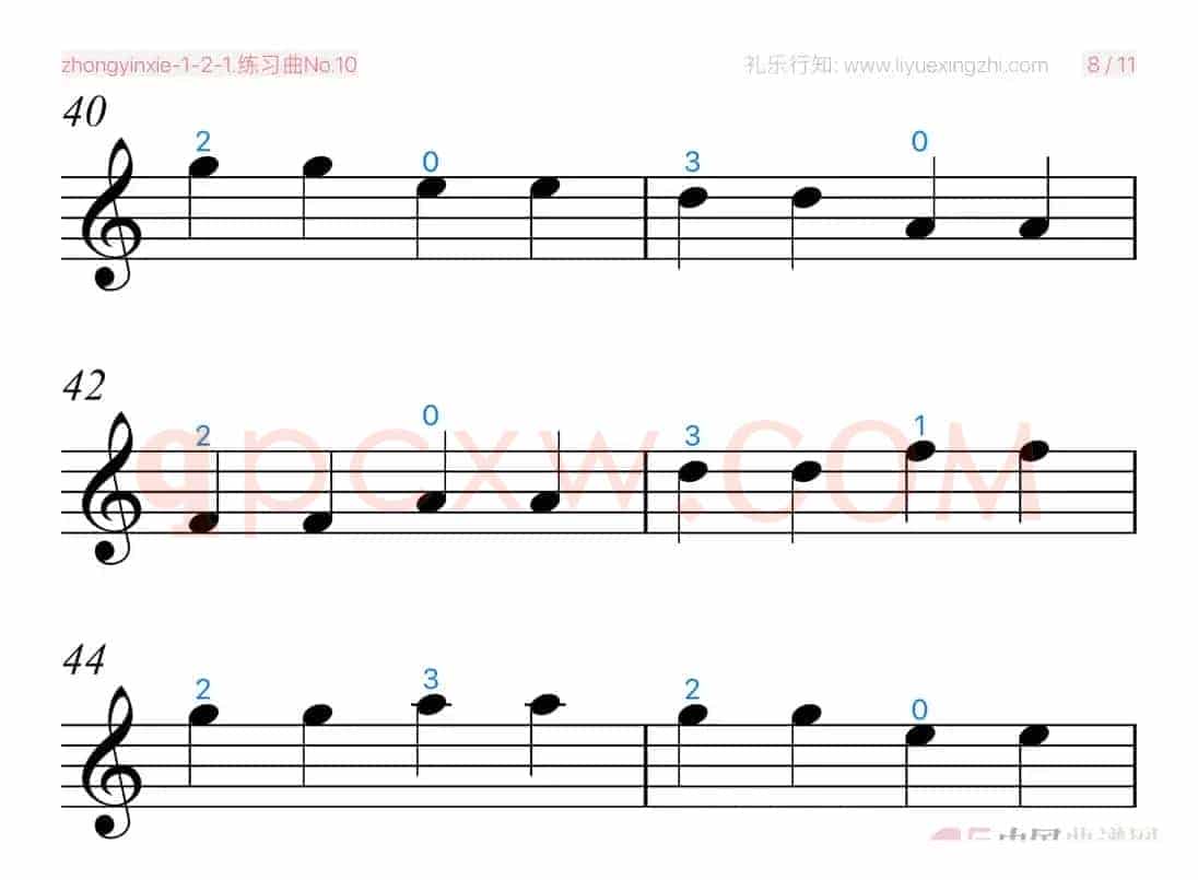 练习曲No.10（小提琴）