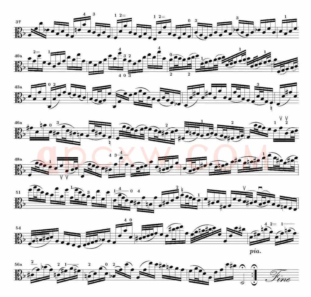 Bach Sonata BWV1003（无伴奏小提琴组曲）
