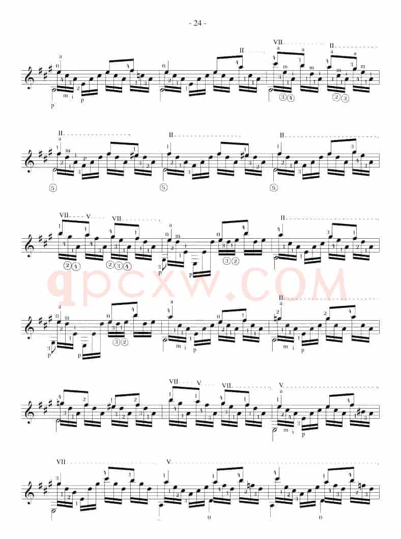 Fernando Sor《12 Studies,Op.31》（STUDY 12）