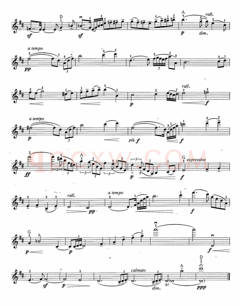 小提琴考级第六级：外国乐曲（6首）