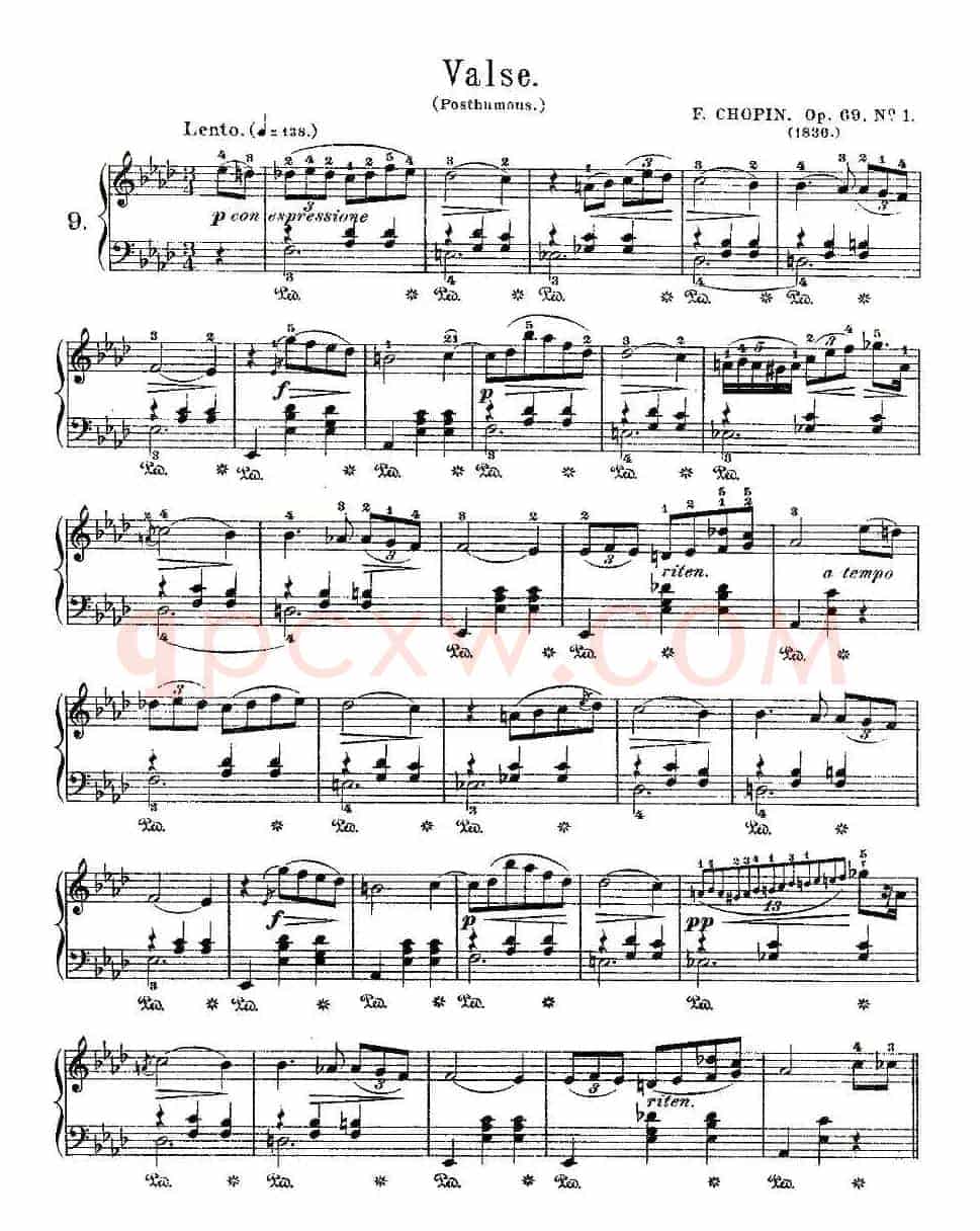 valse，Op.69, No.1