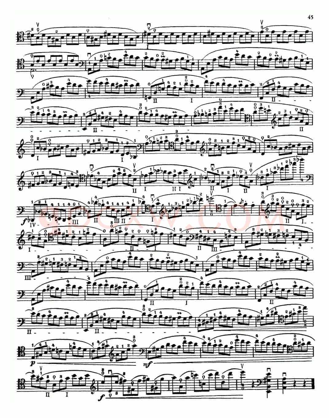 大提琴高级练习曲40首 No.21